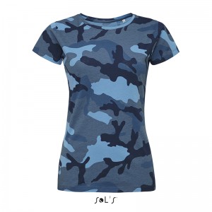 Футболка мультикам жіноча CAMO WOMEN камуфляжна синя - 01187536 Футболка мультикам жіноча CAMO WOMEN камуфляжна синя - 01187536
