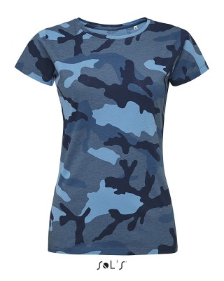 Футболка мультикам жіноча CAMO WOMEN камуфляжна синя - 01187536 Футболка мультикам жіноча CAMO WOMEN камуфляжна синя - 01187536