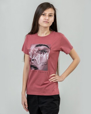 Футболка жіноча Elegant рожевий - 02758 Футболка жіноча Elegant рожевий - 02758