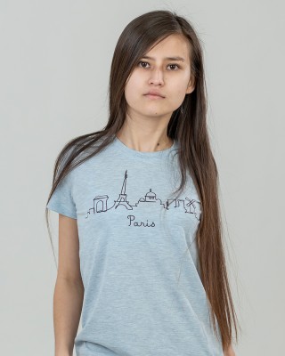 Футболка жіноча Paris20 тепло-небесна - 02758