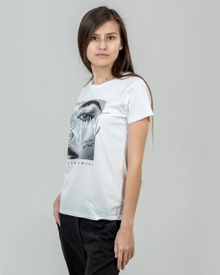 Футболка жіноча Elegant біла - 03579 Футболка жіноча Elegant біла - 03579