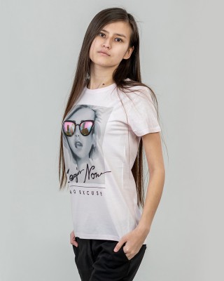 Футболка жіноча Begin Now блідо-рожевa - 03581 Футболка жіноча Begin Now блідо-рожевa - 03581