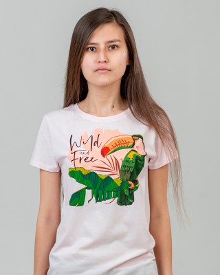 Футболка жіноча Тукан блідо-рожевa - 03581 Футболка жіноча Тукан блідо-рожевa - 03581