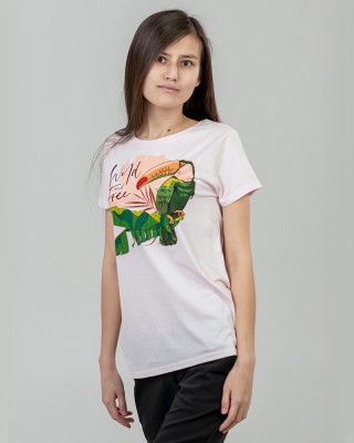 Футболка жіноча Тукан блідо-рожевa - 03581 Футболка жіноча Тукан блідо-рожевa - 03581