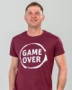 Футболка чоловіча Game Over бордова - 03582