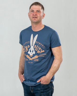 Футболка чоловіча Dead Bunny джинс - 03582 Футболка чоловіча Dead Bunny джинс - 03582