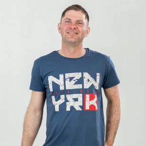 Футболка чоловіча Нью Йорк джинс - 03582 Футболка чоловіча Нью Йорк джинс - 03582
