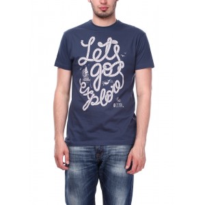 Футболка чоловіча Lets Go джинс - 11380 Футболка чоловіча Lets Go джинс - 11380