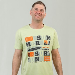 Футболка чоловіча Summer Surf зелена - 11380 Футболка чоловіча Summer Surf зелена - 11380