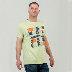Футболка чоловіча Summer Surf зелена - 11380 Футболка чоловіча Summer Surf зелена - 11380