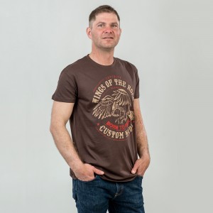 Футболка чоловіча Eagle шоколадна - 11380 Футболка чоловіча Eagle шоколадна - 11380