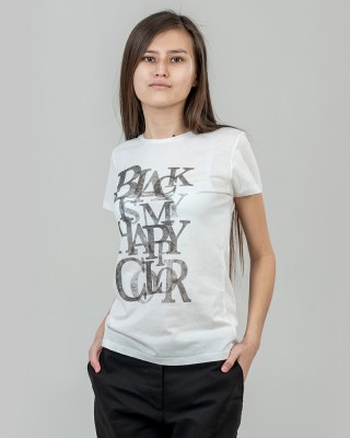 Футболка жіноча Black Color біла - 11386