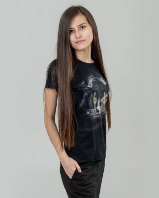 Футболка жіноча Miss Panther  чорна - 11386 Футболка жіноча Miss Panther  чорна - 11386