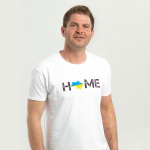 Футболка чоловіча карта України мала - Home біла - 11500 Футболка чоловіча карта України мала - Home біла - 11500