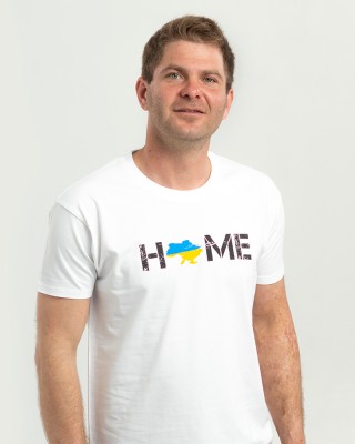 Футболка чоловіча карта України мала - Home біла - 11500 Футболка чоловіча карта України мала - Home біла - 11500
