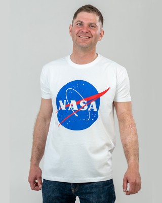 Футболка чоловіча Nasa Meatball біла - 11500 Футболка чоловіча Nasa Meatball біла - 11500