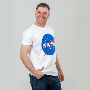 Футболка чоловіча Nasa Meatball біла - 11500 Футболка чоловіча Nasa Meatball біла - 11500