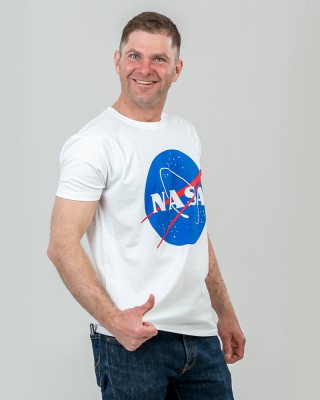 Футболка чоловіча Nasa Meatball біла - 11500 Футболка чоловіча Nasa Meatball біла - 11500