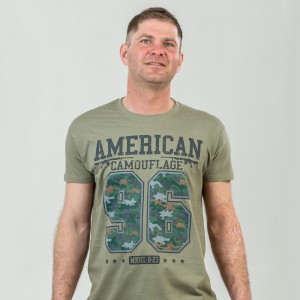 Футболка чоловіча American Camouflage хакі - 11500 Футболка чоловіча American Camouflage хакі - 11500