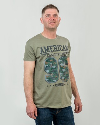 Футболка чоловіча American Camouflage хакі - 11500