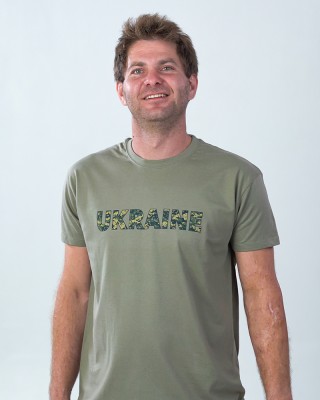 Футболка чоловіча Ukraine хакі - 11500 Футболка чоловіча Ukraine хакі - 11500