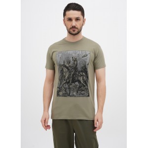 Футболка чоловіча Лицар хакі - 11500 Футболка чоловіча Лицар хакі - 11500