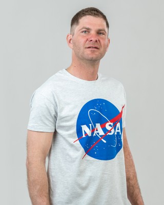 Футболка чоловіча Nasa Meatball світло-меланжева - 11500 Футболка чоловіча Nasa Meatball світло-меланжева - 11500