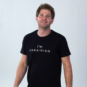 Футболка чоловіча I'am Ukrainian чорна - 11500 Футболка чоловіча I'am Ukrainian чорна - 11500
