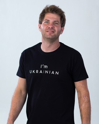 Футболка чоловіча I'am Ukrainian чорна - 11500 Футболка чоловіча I'am Ukrainian чорна - 11500