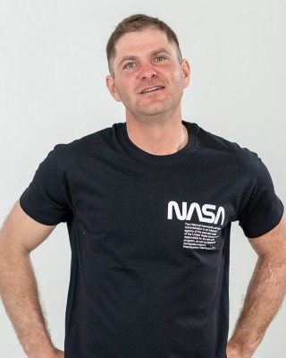 Футболка чоловіча Nasa Worm чорна - 11500 Футболка чоловіча Nasa Worm чорна - 11500