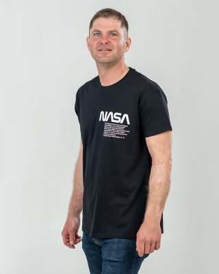 Футболка чоловіча Nasa Worm чорна - 11500 Футболка чоловіча Nasa Worm чорна - 11500