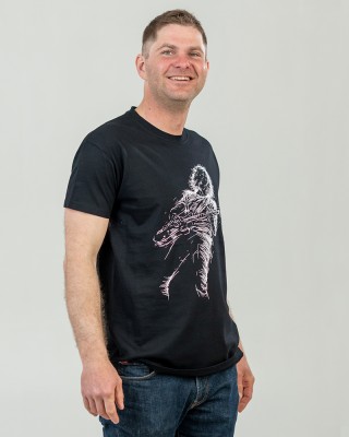 Футболка чоловіча Гитаріст чорна - 11500