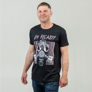 Футболка чоловіча I'm Ready чорна - 11500 Футболка чоловіча I'm Ready чорна - 11500