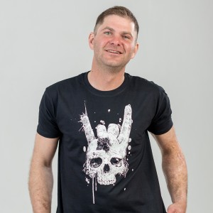 Футболка чоловіча Череп чорна - 11500 Футболка чоловіча Череп чорна - 11500