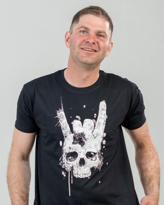 Футболка чоловіча Череп чорна - 11500 Футболка чоловіча Череп чорна - 11500