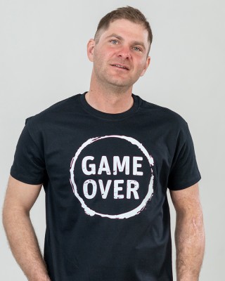 Футболка чоловіча Game Over чорна - 11500 Футболка чоловіча Game Over чорна - 11500