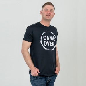 Футболка чоловіча Game Over чорна - 11500 Футболка чоловіча Game Over чорна - 11500