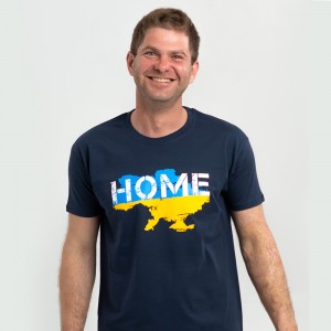 Футболка чоловіча мапа України велика - Home темно-синя - 11500 Футболка чоловіча мапа України велика - Home темно-синя - 11500
