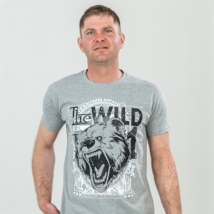 Футболка чоловіча Wild темно-меланжева - 11500 Футболка чоловіча Wild темно-меланжева - 11500