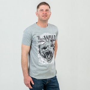 Футболка чоловіча Wild темно-меланжева - 11500 Футболка чоловіча Wild темно-меланжева - 11500