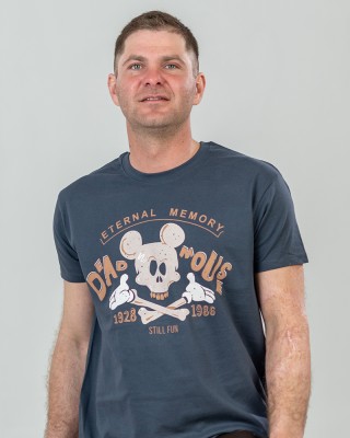 Футболка чоловіча Dead Mouse графітова - 11500