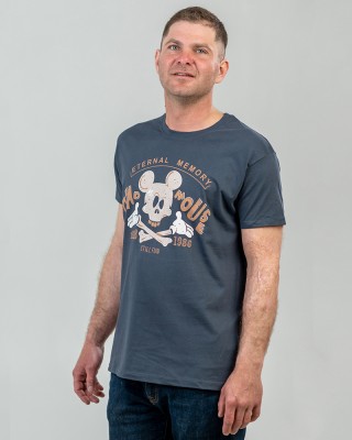 Футболка чоловіча Dead Mouse графітова - 11500