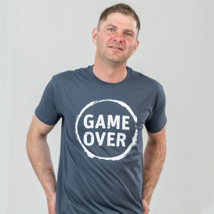 Футболка чоловіча Game Over графітова - 11500 Футболка чоловіча Game Over графітова - 11500