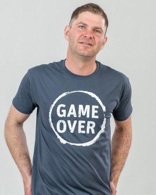 Футболка чоловіча Game Over графітова - 11500 Футболка чоловіча Game Over графітова - 11500