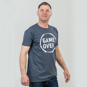 Футболка чоловіча Game Over графітова - 11500 Футболка чоловіча Game Over графітова - 11500