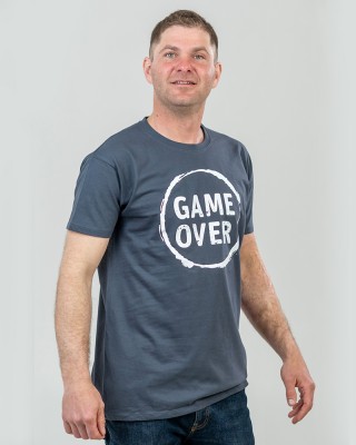 Футболка чоловіча Game Over графітова - 11500 Футболка чоловіча Game Over графітова - 11500