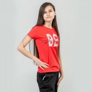 Футболка жіноча Be Yourself гібіскусова - 11502 Футболка жіноча Be Yourself гібіскусова - 11502