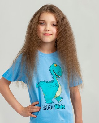Футболка дитяча Динозаврик Dino блакитна - 11970