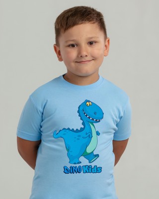 Футболка дитяча Динозаврик Dino блакитна - 11970