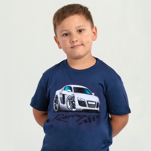 Футболка дитяча Racing джинс - 11970 Футболка дитяча Racing джинс - 11970